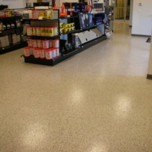 A store floor with many items on the shelves.