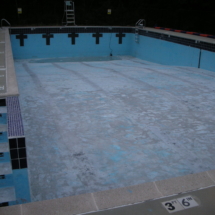A pool that has been cleaned and is ready for swimming.