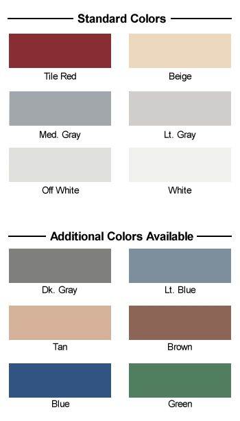 Epoxy Color Chart - Epoxy Floor Paint Color Chart