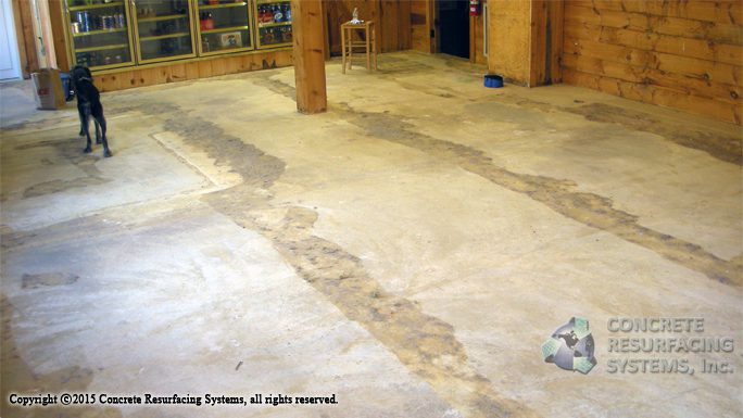 stained concrete sample